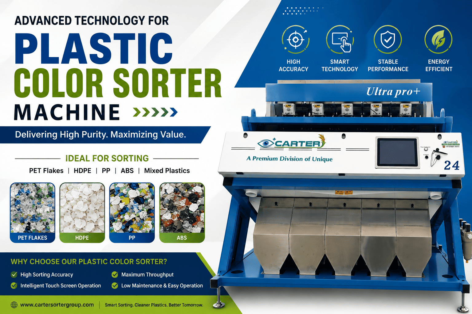 Polystyrene (PS) Granules | Plastic Color Sorter Machine